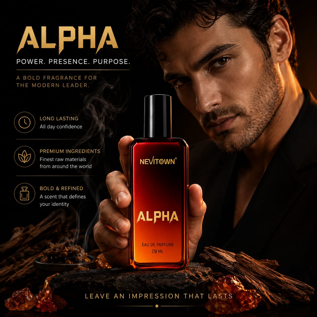 NEVITOWN ALPHA Eau De Parfum | Best Budget Luxury Perfume for Men & Women
