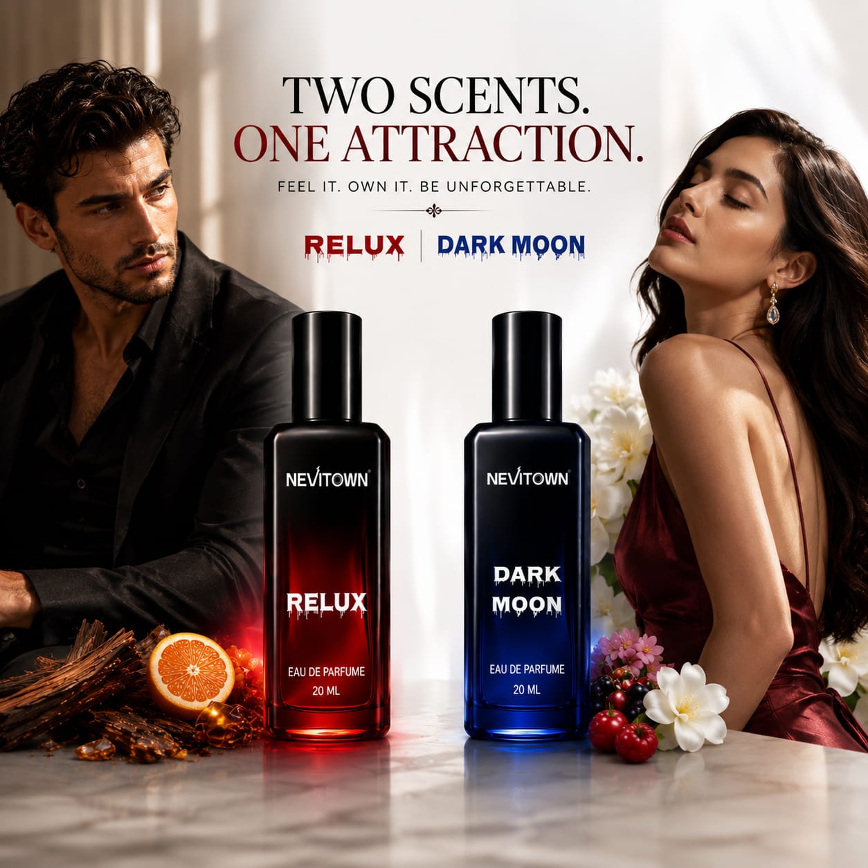 NEVITOWN RELUX/ DARK MOON Perfume | Intense Luxury Fragrance for Daily & Party Wear